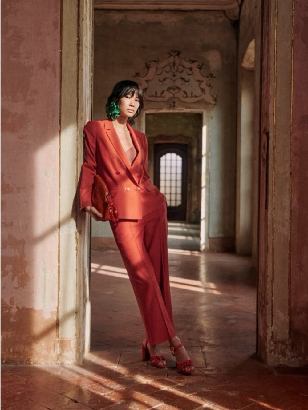 Sezane Corentin Trousers in Sienna Size 46 US 14